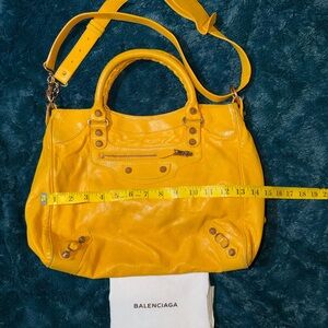 Balenciaga mustard yellow Shoulder Bag